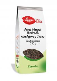 ARROZ HINCHADO INTEGRAL C/AGAVE Y CACAO 350GR *ENC