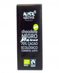 CHOCOLATE 70% CACAO MASCAO BIO 80 GRS